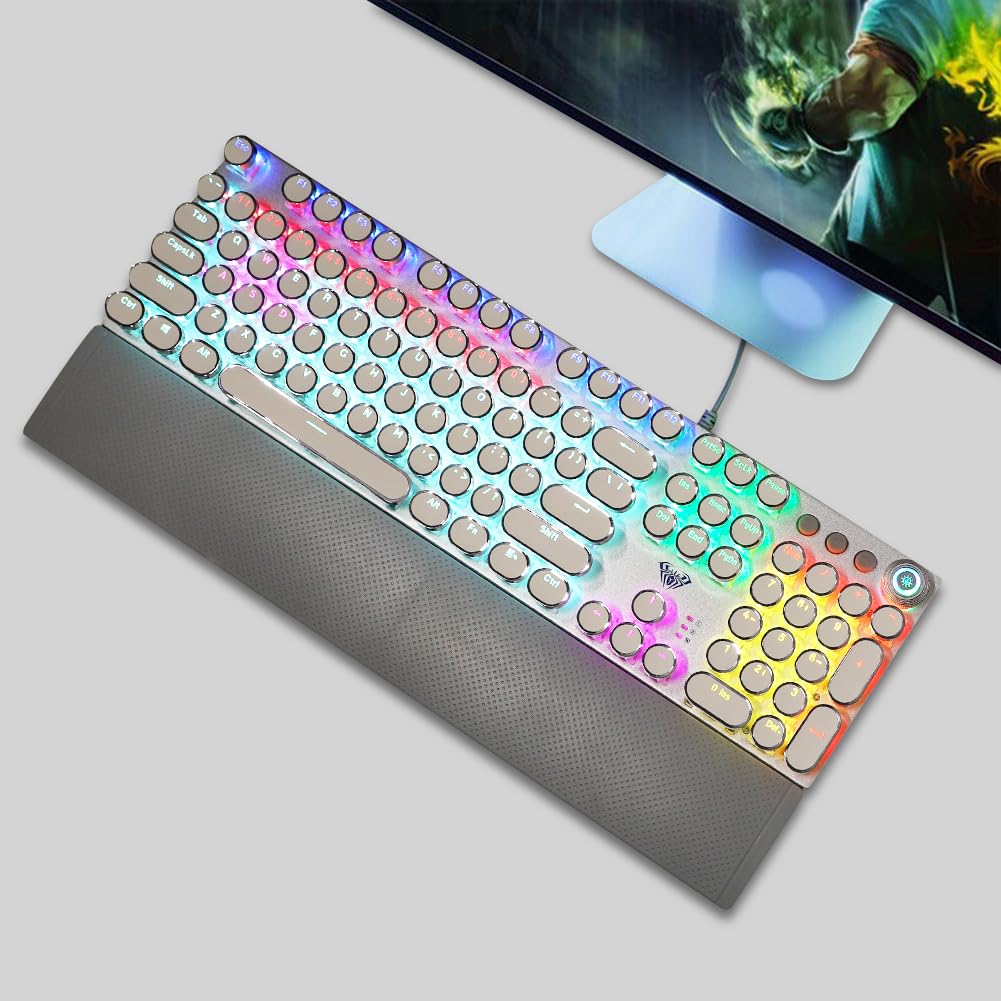 Amazon.co.jp: OUSEITECH F2088 タイプライターキーボード ゲーミング